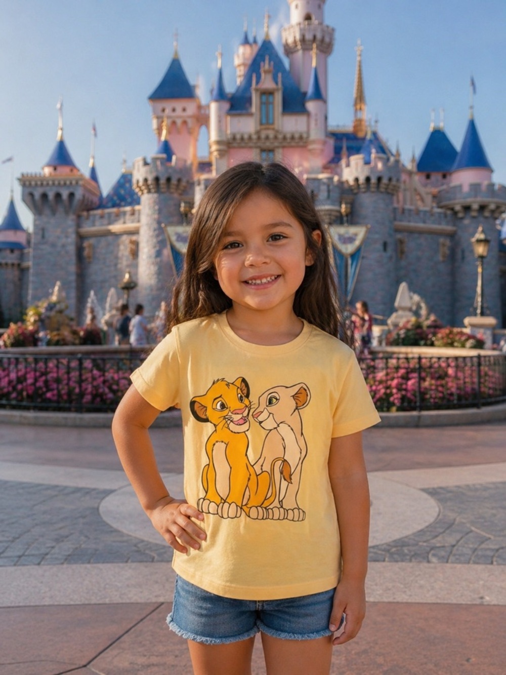 Disney The Lion King Yellow T-Shirt NWT M 7/8
